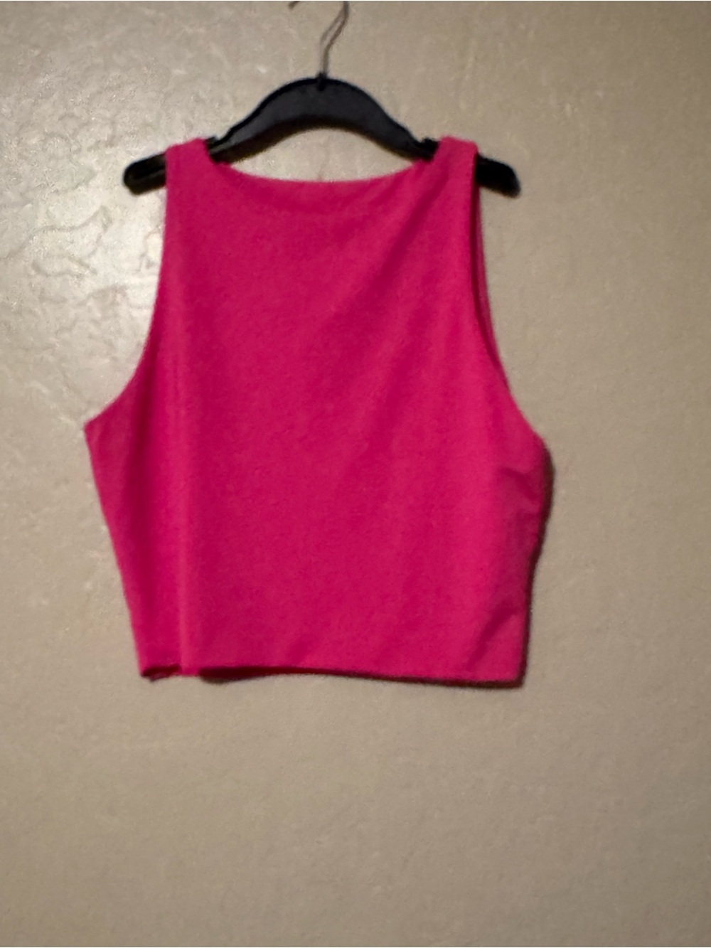 Fuchsia Cropped Tank Top - Women